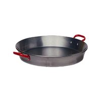 Tigaie traditionala cu 2 manere, diametru 42x inaltime 4 cm, Hendi, din otel de calitate inalta, ideala pentru paella