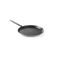 Tigaie clatite profesionala, 28 cm diametru x 2,5 cm inaltime, baza 24 cm, aluminiu cu 3 straturi anti-lipire tip marmura, Hendi, potrivita si pentru inductie