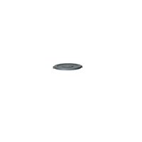 Capac cos de gunoi 120 litri rotund polipropilena Hendi, Negru 580 mm