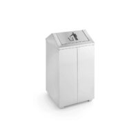 Cos Hendi pentru gunoi 43 L, otel inoxidabil cu capac rotativ,36X36X(H)74 cm