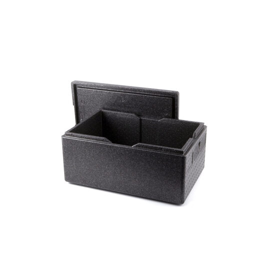 Cutie termoizolanta cu capac pentru transport, 53 lt, ideala pentru transport, spuma polipropilenica, interior 625x425x(H)200mm, exterior 685x485x(H)260 mm, Hendi Kitchen Line