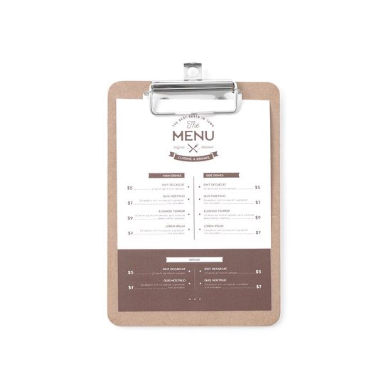 Clipboard pentru meniu 125x180 mm Hendi