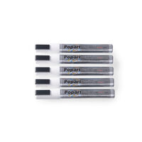 Set 5 markere albe pentru tabla, grosime scris 2-6 mm, Hendi