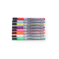 Set 8 markere cu varf conic pentru scris tabla, grosime scirs 3 mm, culori diferite