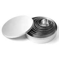 Set 9 forme rotunde pentru taiere aluat, Hendi, Inox