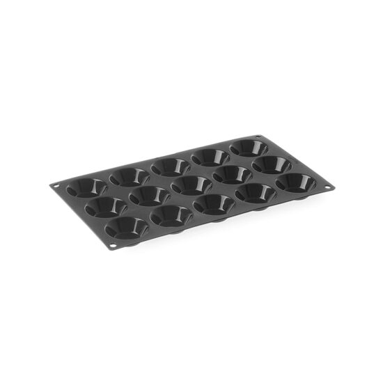 Forma copt din silicon pentru 15 cupcakes cu diametrul de 50 x (H) 17 mm, Hendi, 325x176 mm