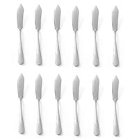 Set 12 cutite unt (L)158 mm, inox, finisaj oglinda, Hendi Profi Line