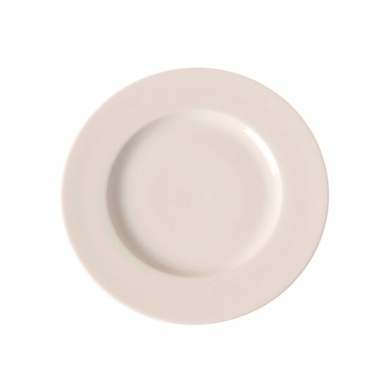 Farfurie intinsa 21 cm, portelan crem super-rezistent cu margini intarite, gama Hendi GOURMET