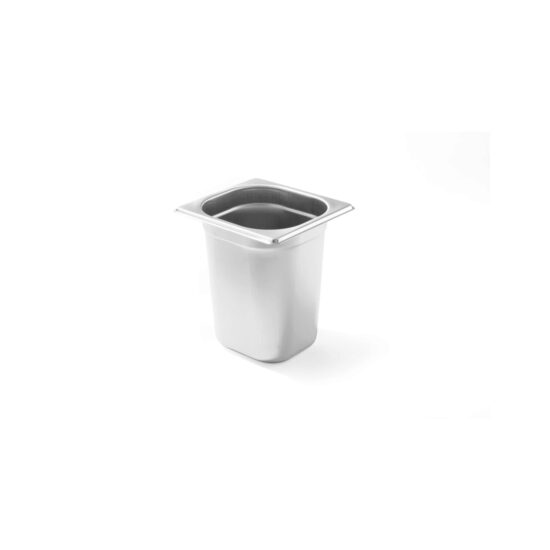 Tava Gastronorm GN1/6, 176x162x(H)100 mm 1.6 lt , inox, Hendi Budget Line