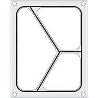 Matrita sigilare pentru un recipient cu trei compartimente 227x178 mm