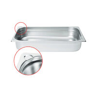 Tava Hendi Gastronorm GN 1/1 40 mm 5.3 lt - gama Kitchen Line, otel inoxidabil