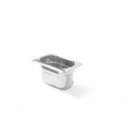 Tava Gastronorm GN 1/9, adancime 100 mm, 0.8 litri, Gama Hendi Kitchen Line, otel inoxidabil