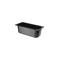 Tava profesionala Gastronorm policarbonat pentru inghetata, 5 litri, 360x165x(h)120 mm, Negru