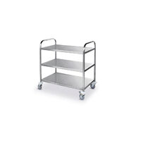 Carucior Hendi inox pentru 3 tavi