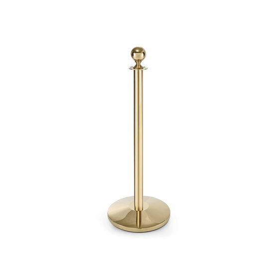 Stalp de delimitare, acces sau ghidare, finisaj tip oglinda, Hendi, Inox, Auriu, diametru baza 360 mm, inaltime stalp 1010 mm