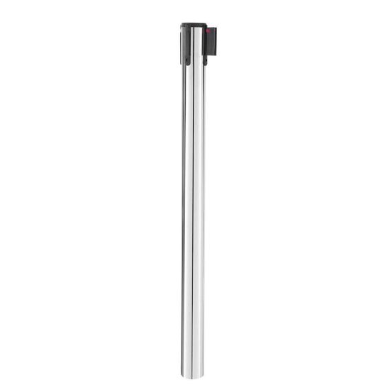 Stalp de delimitare cu banda retractabila Hendi, argintiu, finisaj tip oglinda, inox, ø64x935mm – BAZA NU ESTE INCLUSA