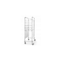 Carucior transport profesional pt 15 tavi 60x40 cm, cu roti, HENDI SMART, corp inox