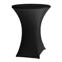 Husa pentru masa de cockteil, Negru, Hendi, ø850x(h)1150 mm