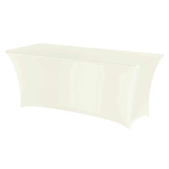 Fata de masa tip husa, crem pentru masa dreptunghiulara, Hendi, 1200x760x(h)730mm , 90% micro poliester / 10% elastan