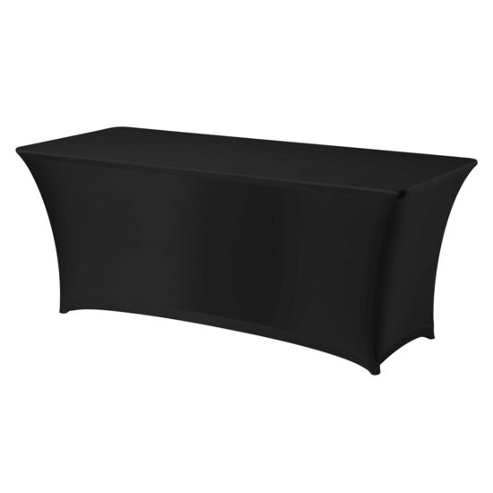 Husa Hendi, neagra pentru masa dreptunghiulara, 90% poliester 10% elastan, 1830x760x(H)730mm