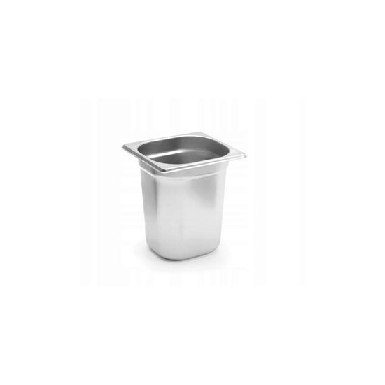 Tava gastronorm GN 1/6 din inox 18/10, 176x162xH200 mm Revolution by Hendi rezistenta la temperaturi -40? pana la 300?C