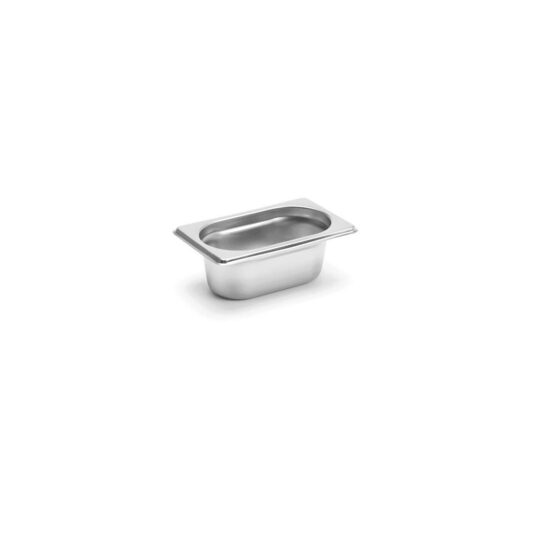 Tava gastronorm GN 1/9 din inox 18/10, 176x108xH65 mm Revolution by Hendi rezistenta la temperaturi -40 pana la 300C