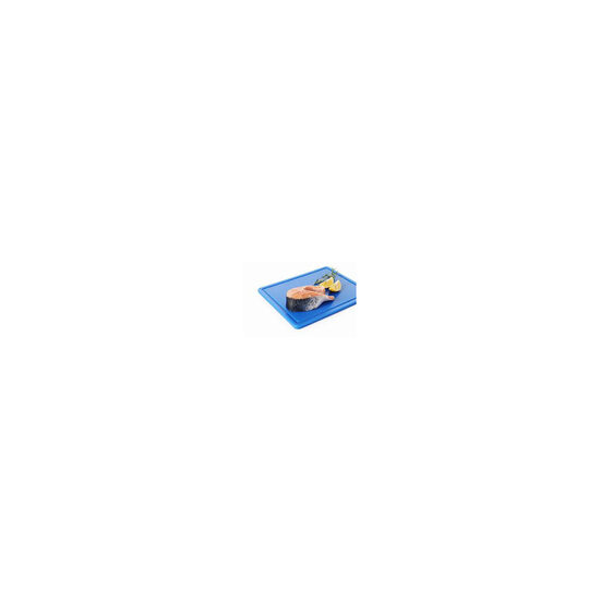 Tocator albastru, 26.5x32.5x(H)1.2 cm - GN1/2, cu sant de scurgere, polietilena HDPE 500, respecta normele de igiena HACCP, Hendi