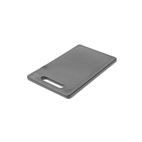 Tocator universal negru cu maner, 300x200x(H)10 mm, Hendi, polietilena HDPE, ambele parti potrivite pentru taiere, potrivit si la uz profesional