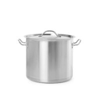 Oala cu capac 25 Lit, 34,5 cm diametru x 35 cm inaltime, Hendi Budget Line, inox, potrivita si pt uz profesional