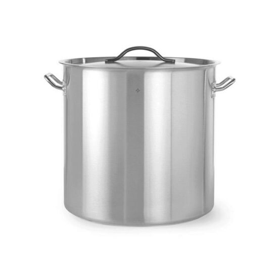 Oala inalta profesionala Revolution by Hendi cu capac Inox 360x360 mm 36 l