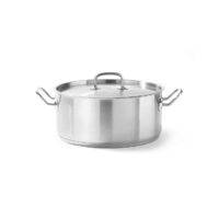 Cratita cu capac,3 Lit, 20 cm diametru x 9,5 cm inaltime, inox, gama Hendi Kitchen Line