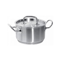 Oala cu capac, capacitate 3,5 Lit, 20 cm diametru x11,5 cm inaltime, Hendi Kitchen Line, din inox de cea mai buna calitate 18/10, grosime 0.7 mm, potrivita si pentru uz profesional