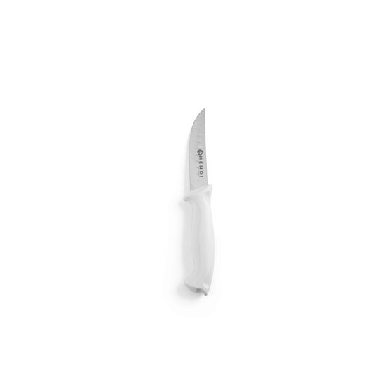 Cutit universal model scurt, lungime lama inox 9 cm / lungime cutit 19 cm, maner alb, Hendi