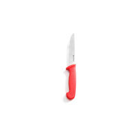 Cutit bucatarie, lama inox rezistenta de 15 cm, lungime cutit 29 cm, maner rosu, conform cu standardele de igiena HACCP, Hendi