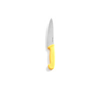 Cutitul bucatarului, galben, 180/320 mm, lama inox grosime 2.5 mm, in conformitate cu normele de igiena HACCP, Hendi, potrivit si pentru uz profesional