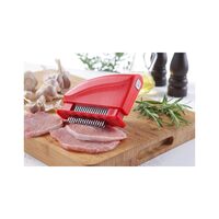Dispozitiv fragezire carne Hendi, cu 51 lame, otel inoxidabil 18/8, plastic ABS, ALB, 15x4.2x11.8 cm