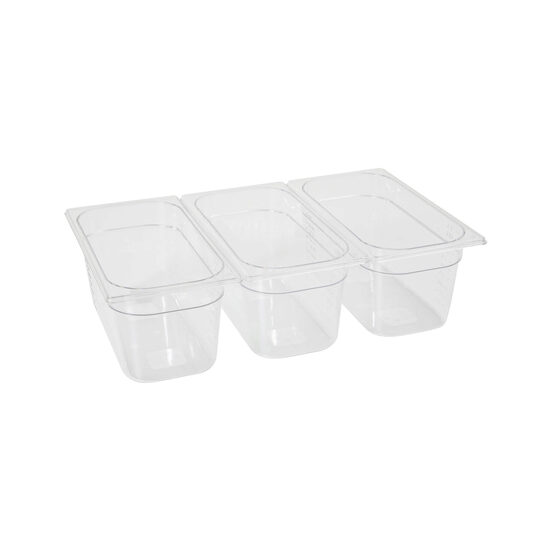 Tava Hendi Gastronorm GN 1/3 150 mm 5.7 litri, policarbonat transparent
