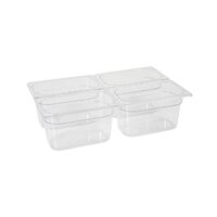 Tava Hendi Gastronorm GN 1/9 100 mm 1 litru - policarbonat transparent