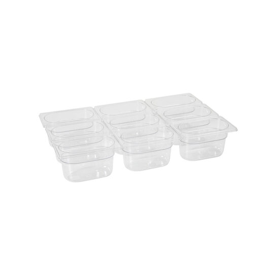 Tava Hendi Gastronorm GN 1/9 65 mm 0.6 litri - policarbonat transparent