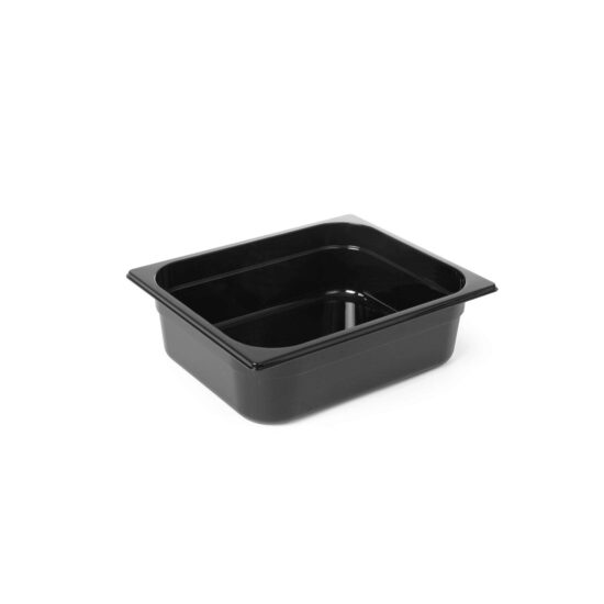 Tava profesionala Gastronorm 1/2 policarbonat negru - 12.5L 325x265x(H)200mm Hendi rezistent la temperatura -40? to 110?C