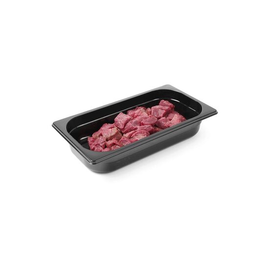 Tava profesionala Gastronorm 1/3 policarbonat negru  7.8litri, 325x176x(H)200 mm Hendi