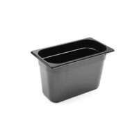 Tava Gastronorm GN 1/3 100 mm 4 lt - policarbonat negru- Hendi