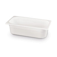 Tava profesionala Gastronorm 1/3 policarbonat alb, 4 litri, 100 mm inaltime, Hendi