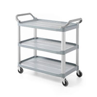 Carucior servire Hendi 3 nivele, cu roti, pentru depozitare si servire, Hendi, incarcare maxima 50 kg/nivel, 1028x510x(H)960 mm
