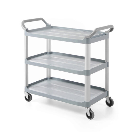 Carucior servire Hendi 3 nivele, cu roti, pentru depozitare si servire, Hendi, incarcare maxima 50 kg/nivel, 1028x510x(H)960 mm