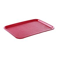 Tava servire fast food rosie din polipropilena Hendi 265x345 mm