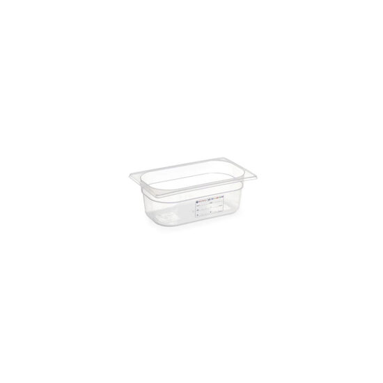 Tava Gastronorm GN 1/3, 325x176x(H)65 mm, 2.5 lt, cu marcaj HACCP, polipropilena, Hendi