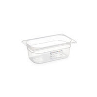 Tava gastronorm Gastronorm 1/4, 265x162x(H) 100 mm, 2.8 litri cu marcaj HACCP, polipropilena, Hendi