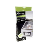 Set 100 pungi vacuum gofrate, 150x250 mm, Hendi, 2 straturi, 75 microni, filtru UV