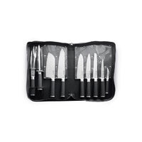 Set cutite promotional cutite, 9 piese, Hendi, Kurt Scheller Edition, lame inox cu rezistenta foarte mare, geanta suport inclusa